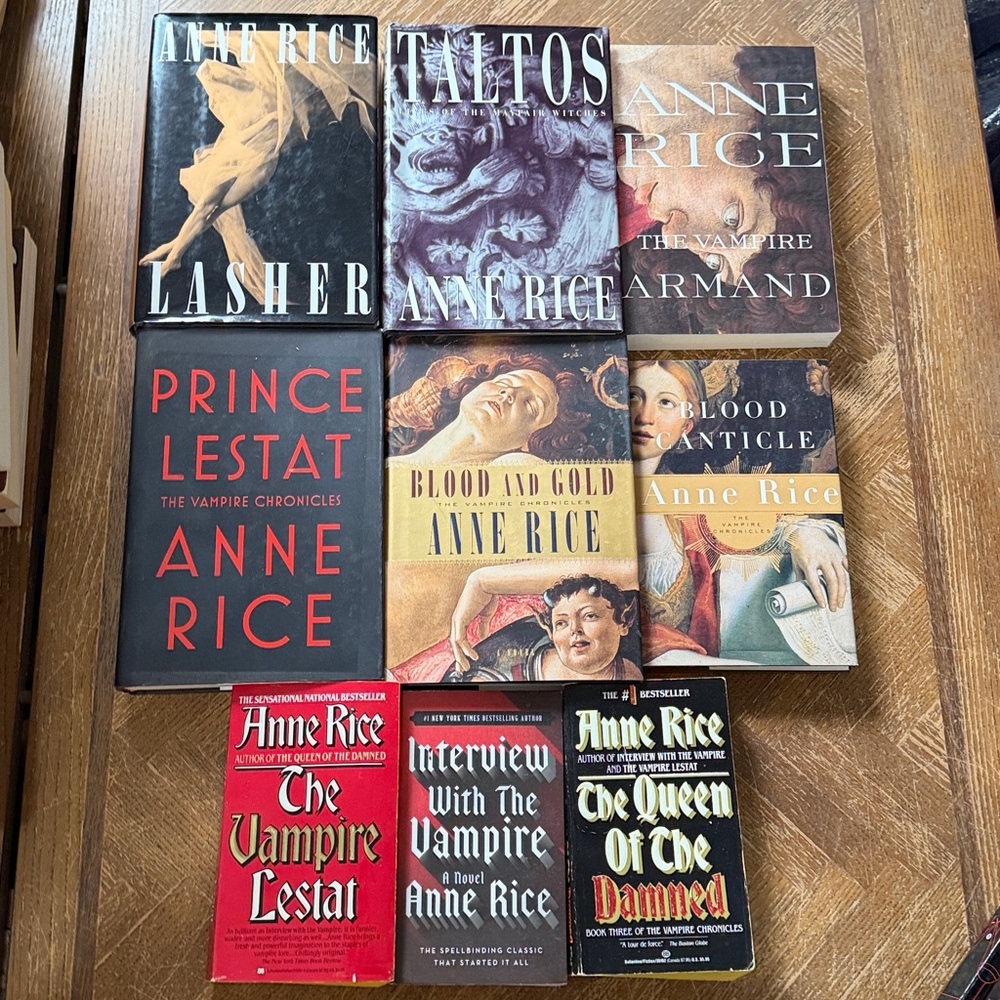 Anne Rice Vampire Chronicles Books - Picture 1 of 3